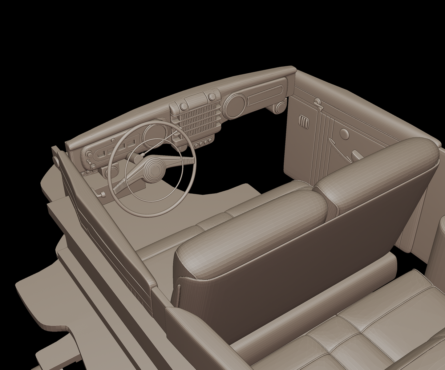 lincoln  Continental Convertible 1947 3d print model