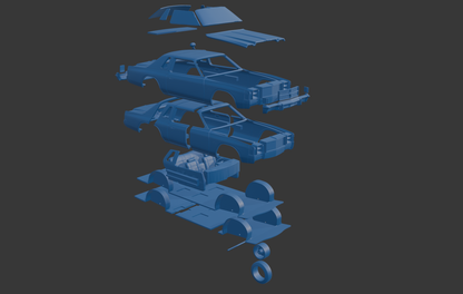 CHRYSLER CORDOBA 300 1979 3D PRINT MODEL