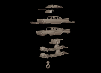 cryslar newport  4 doors 1961 3d print model