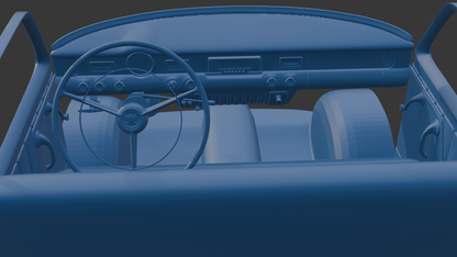 DODGE CORONET 1954 FOUR DOORS 3D PRINT MODEL