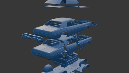 DODGE MONACO 1977 FOUR-DOOR 3D PRINT MODEL