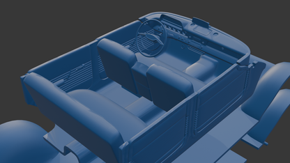 DODGE CORONET LANCER 1957 TWO DOORS 3D PRINT MODEL