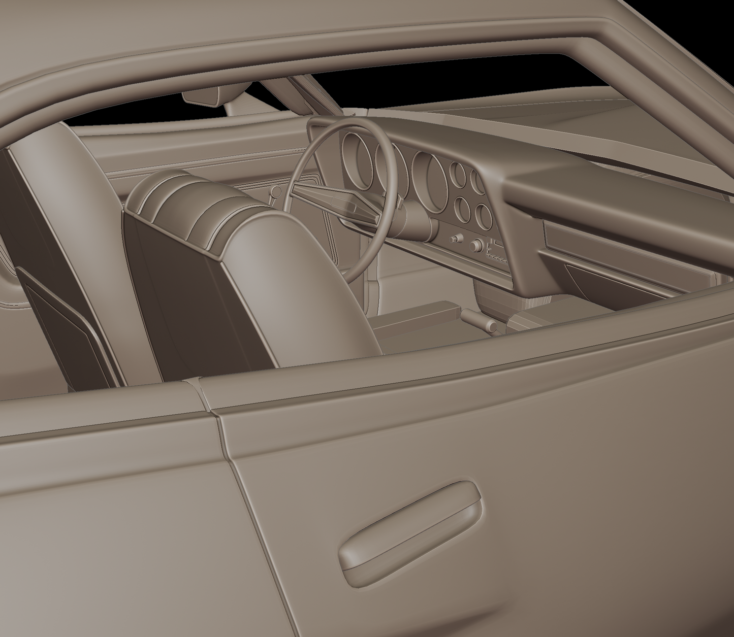 1972 Ford Gran Torino Sport 3D PRINT MODEL