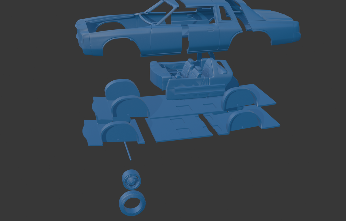 CHRYSLER CORDOBA 1979 3D PRINT MODEL