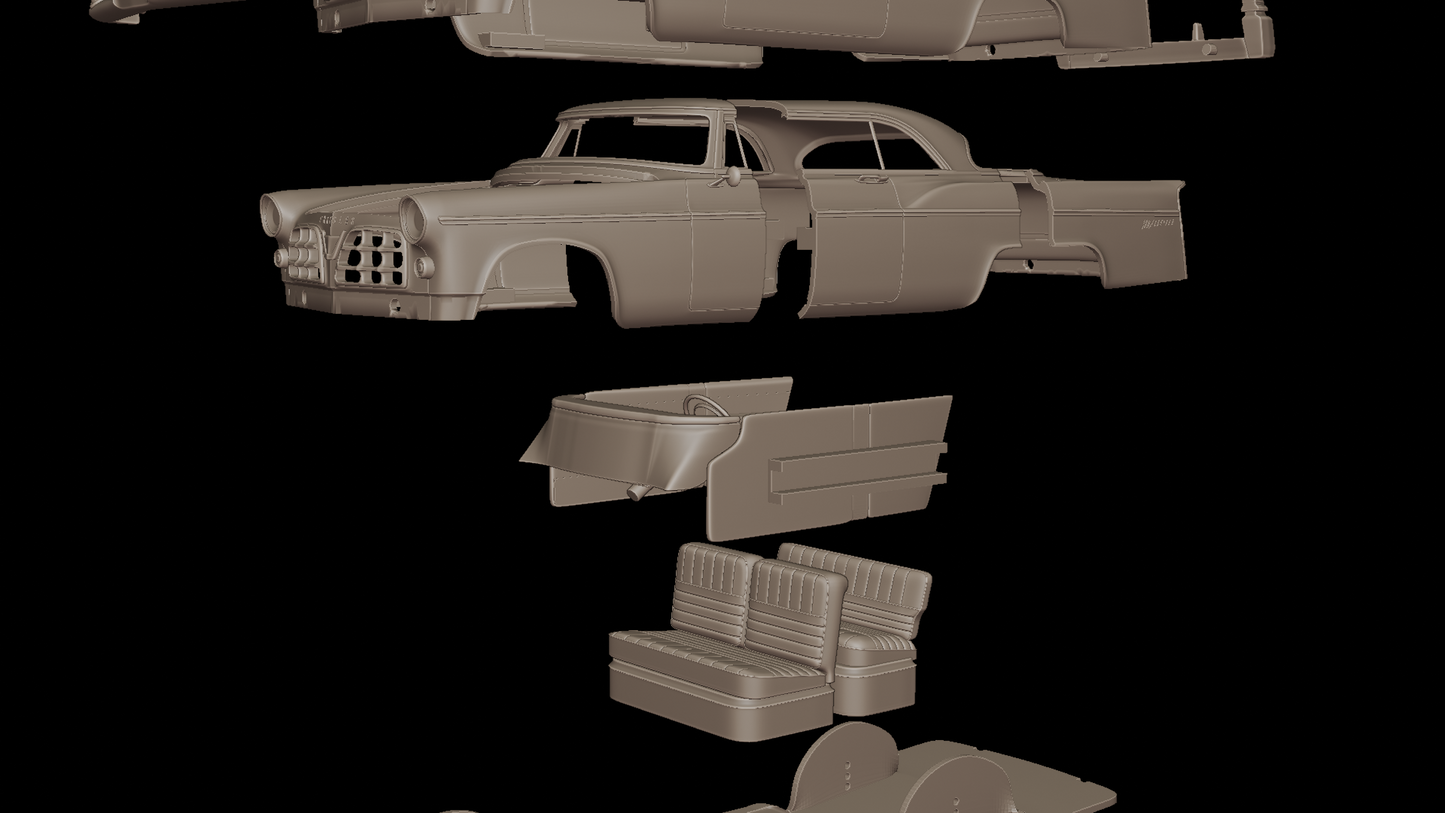 CHRYSLER 300b 1956 3D PRINT MODEL