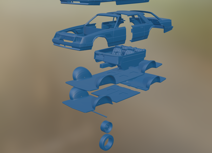 DODGE MIRADA 440 1980 3D PRINT MODEL