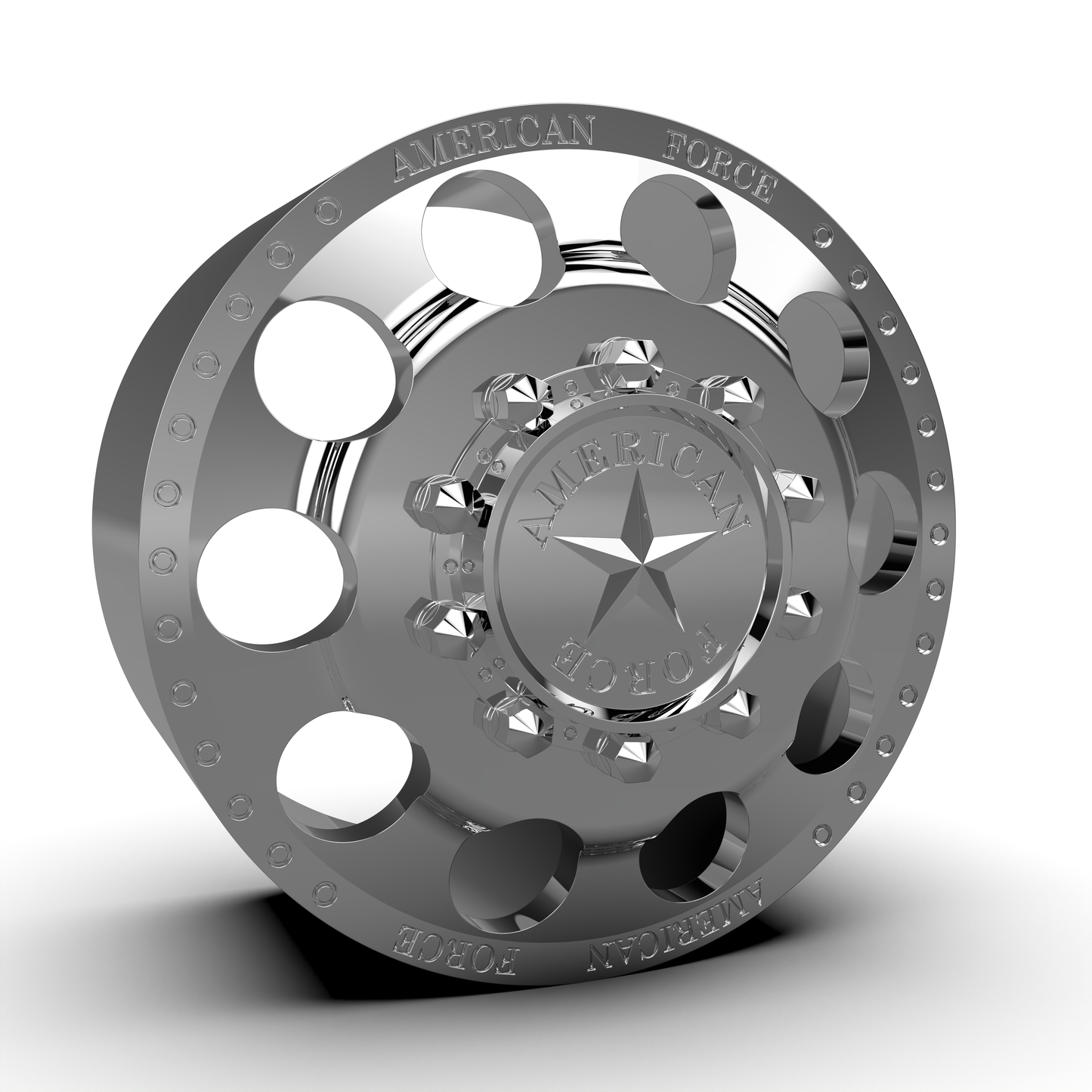 STL FILE AMERICAN FORCE 5 HOLES DRW WHEEL 3D MODEL - ARTISTIT