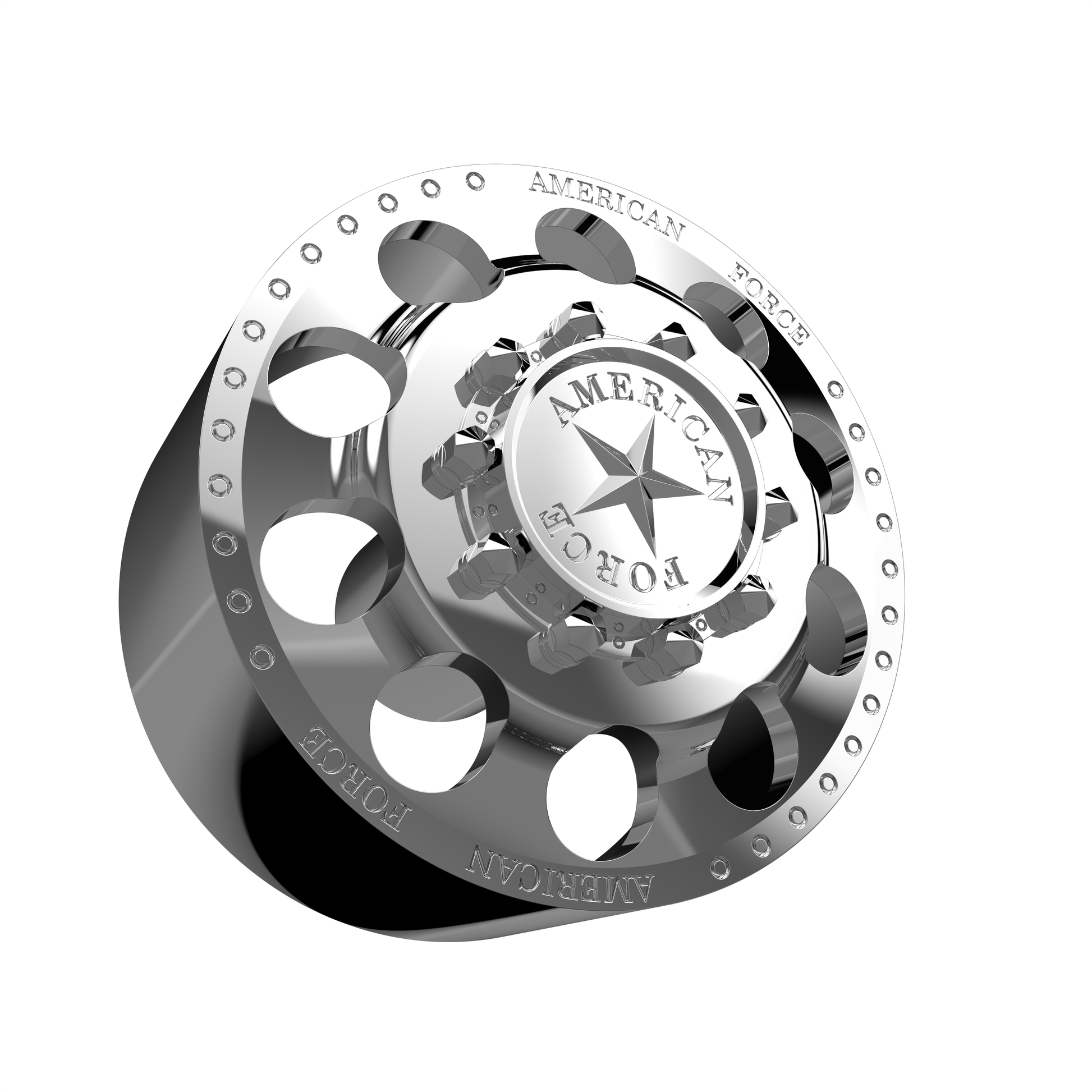 STL FILE AMERICAN FORCE 5 HOLES DRW WHEEL 3D MODEL - ARTISTIT