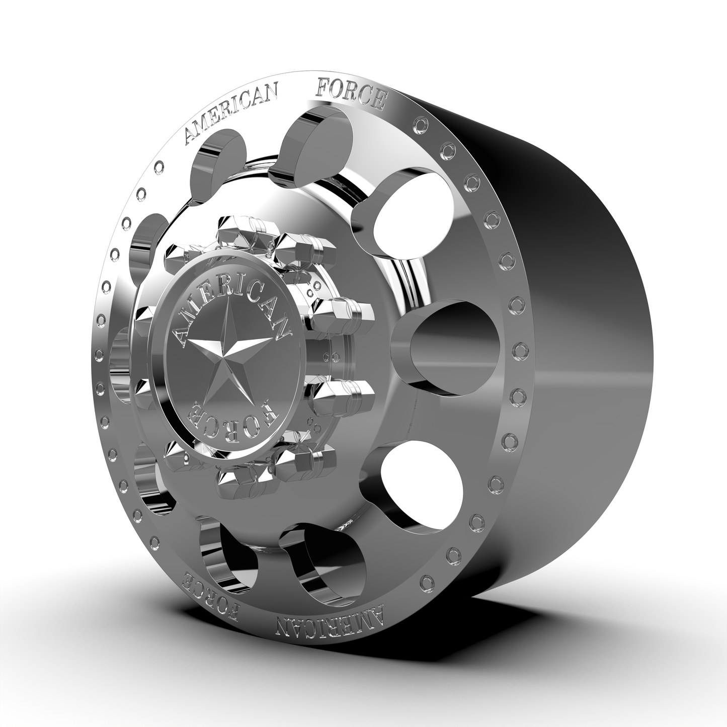 STL FILE AMERICAN FORCE 5 HOLES DRW WHEEL 3D MODEL - ARTISTIT