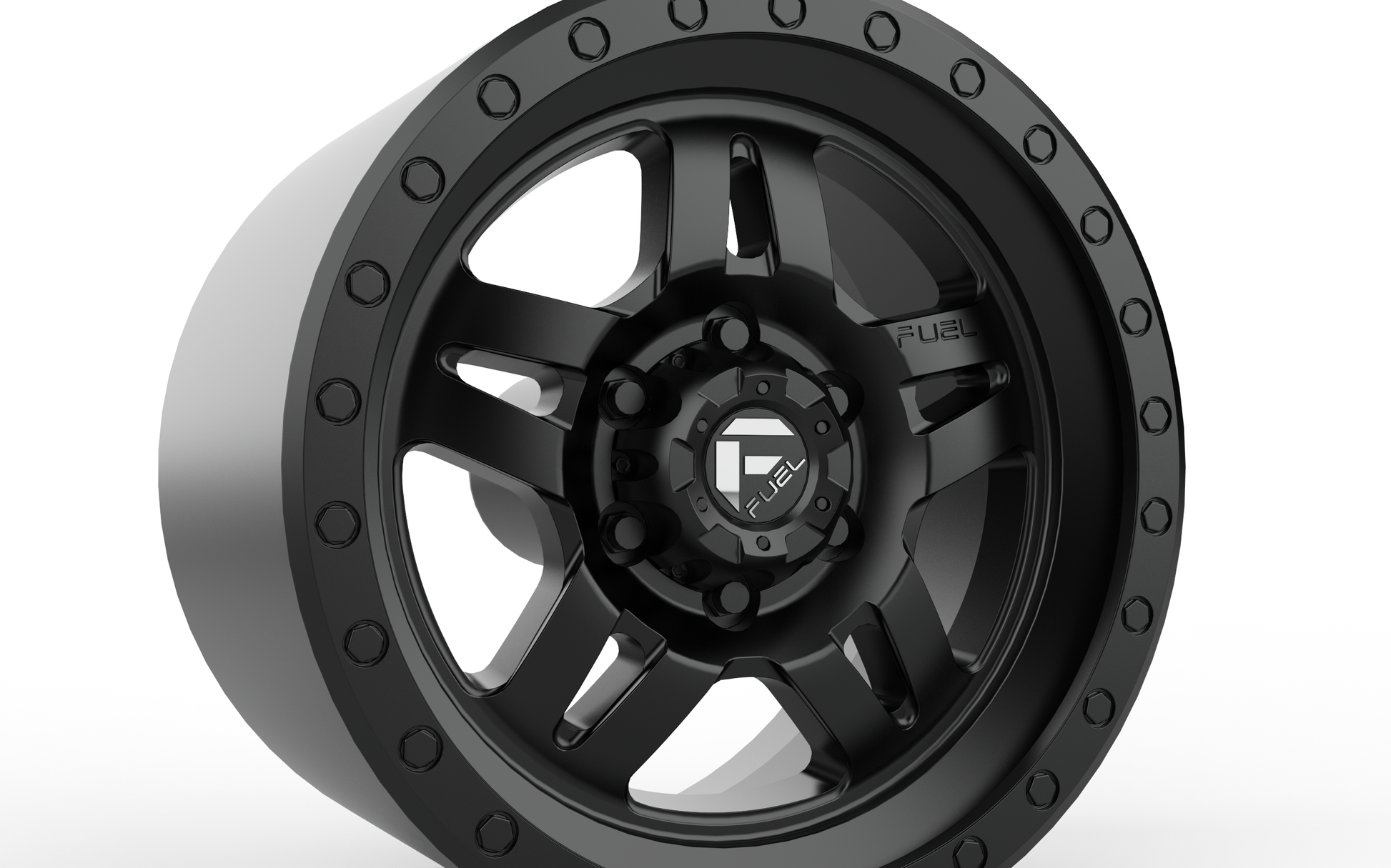 STL FILE FUEL OFF-ROAD ANZA WHEEL 3D PRINT MODEL - ARTISTIT