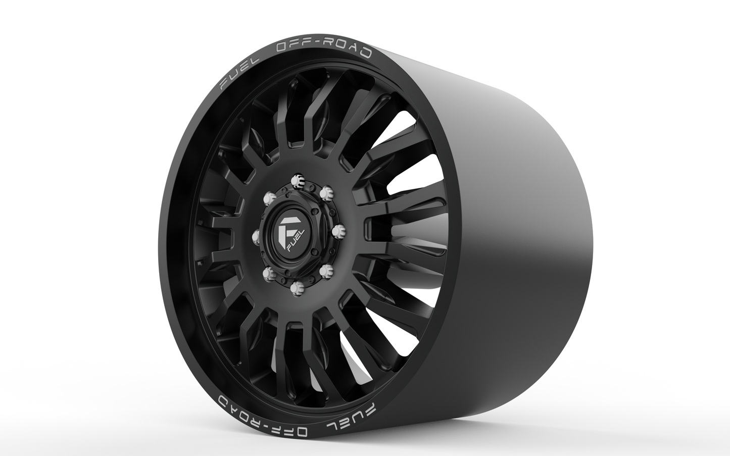 STL FILE FUEL OFF-ROAD ARC DUALLY WHEEL 3D PRINT MODEL - ARTISTIT