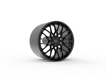 STL FILE AMERICAN RACING BARRAGE WHEEL 3D MODEL - ARTISTIT