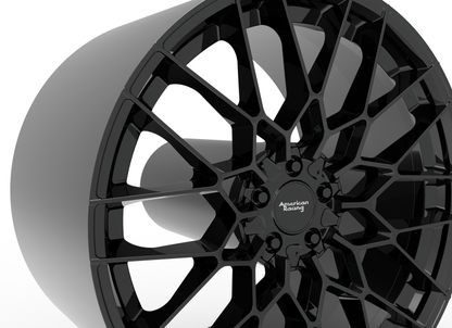 STL FILE AMERICAN RACING BARRAGE WHEEL 3D MODEL - ARTISTIT