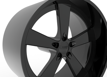 STL FILE AMERICAN RACING BURNOUT WHEEL 3D MODEL - ARTISTIT