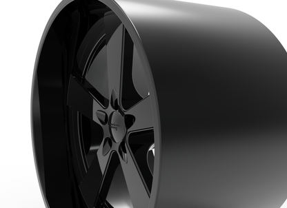 STL FILE AMERICAN RACING BURNOUT WHEEL 3D MODEL - ARTISTIT