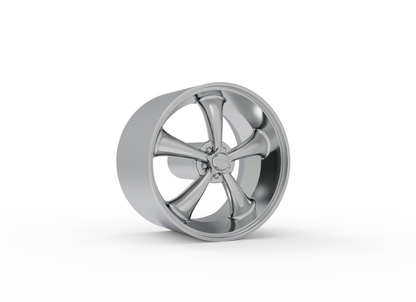 STL FILE AMERICAN RACING CLASSIC TORQ THRUST II WHEEL 3D MODEL - ARTISTIT