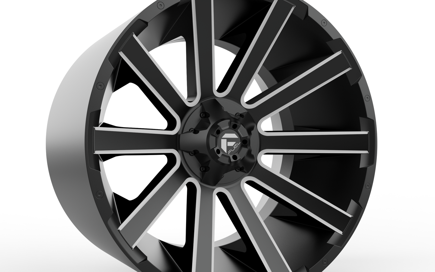 STL FILE FUEL OFF-ROAD CONTRA PLATINUM WHEEL 3D PRINT MODEL - ARTISTIT