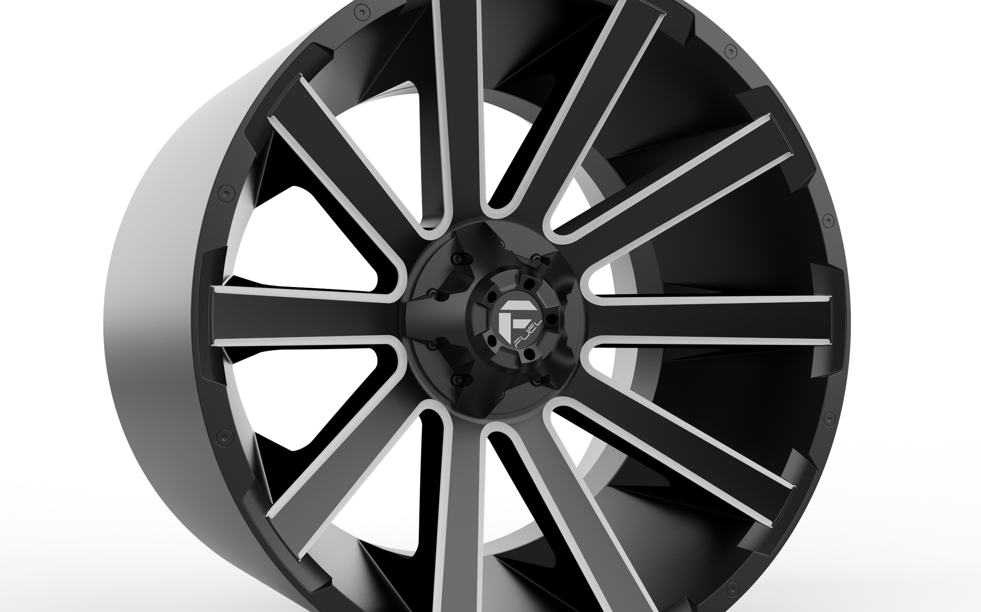 STL FILE FUEL OFF-ROAD CONTRA PLATINUM WHEEL 3D PRINT MODEL - ARTISTIT