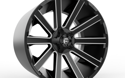 STL FILE FUEL OFF-ROAD CONTRA PLATINUM WHEEL 3D PRINT MODEL - ARTISTIT