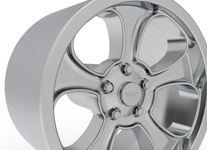 STL FILE AMERICAN RACING GASSER WHEEL 3D MODEL - ARTISTIT