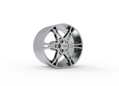 STL FILE AMERICAN RACING MAINLINE WHEEL 3D MODEL - ARTISTIT