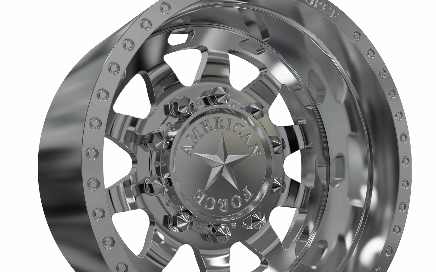 STL FILE REAR AMERICAN FORCE J04 BLOCK DRW WHEEL 3D MODEL - ARTISTIT