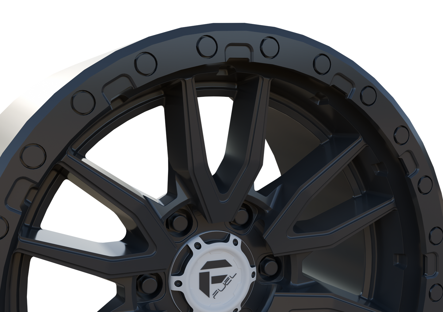 FUEL OFF-ROAD REBEL WHEEL 3D PRINT MODEL