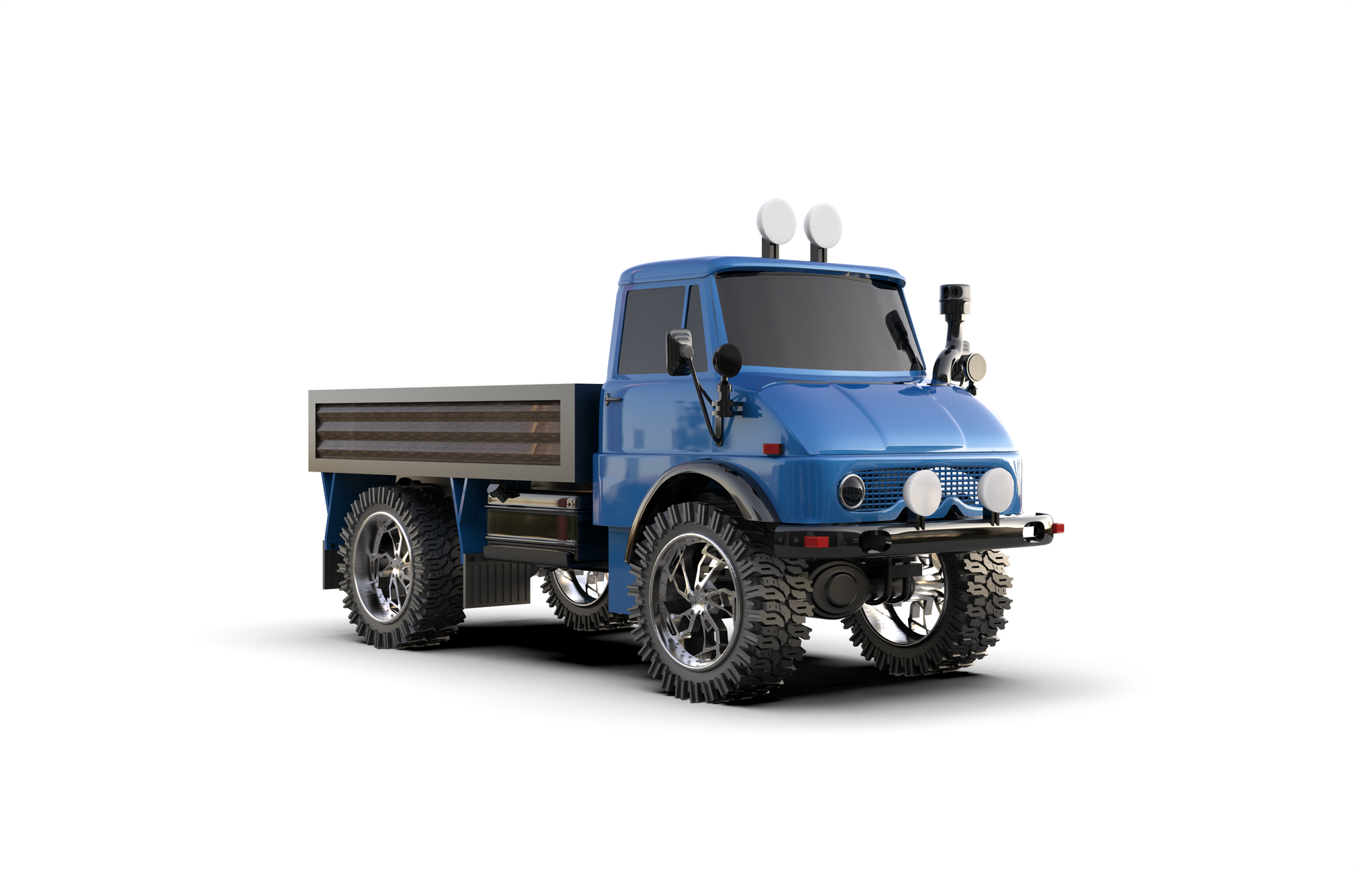 STL FILE MERCEDS BENZ UNIMOG 416 -1979 TRUCK - ARTISTIT