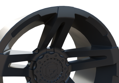 FUEL OFF-ROAD SFJ WHEEL 3D PRINT MODEL