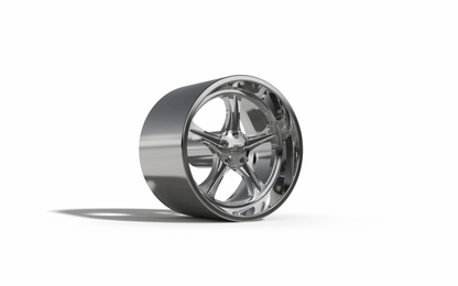 STL FILE BILLET SPECIALTIES SLG20 - HOLLOWPOINT wheel 3D MODEL - ARTISTIT