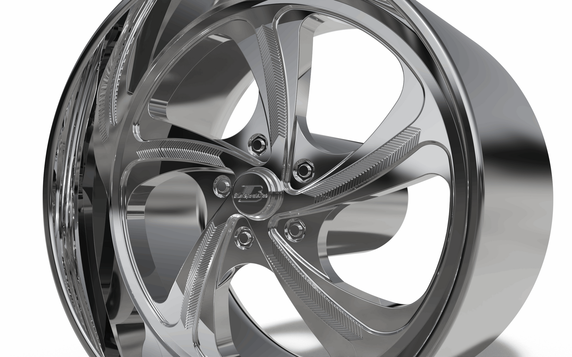 STL FILE BILLET SPECIALTIES SLG25 - DIAMONDBACK wheel 3D MODEL - ARTISTIT