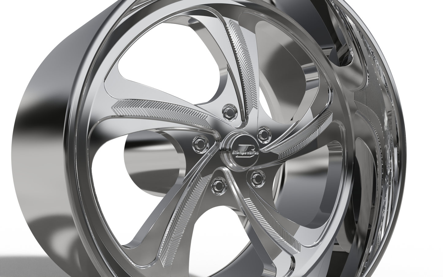 BILLET SPECIALTIES SLG25 - DIAMONDBACK wheel 3D MODEL