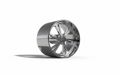 STL FILE BILLET SPECIALTIES SLG56 - SWEEP 6 wheel 3D MODEL - ARTISTIT