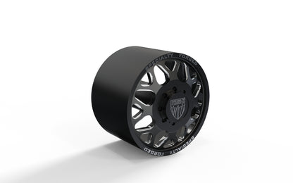 STL FILE FRONT SPECIALITY FORGED D009 DUALLY WHEEL 3D MODEL - ARTISTIT