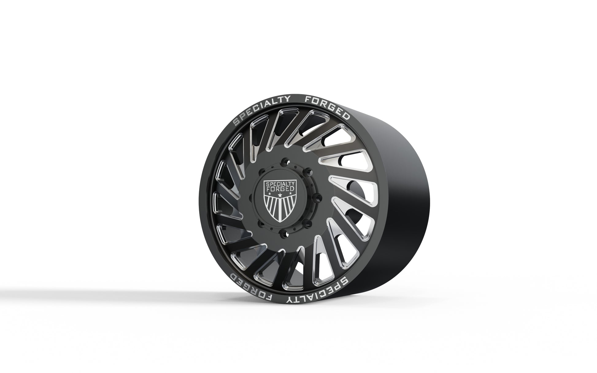 STL FILE FRONT SPECIALITY FORGED D021 DUALLY WHEEL 3D MODEL - ARTISTIT