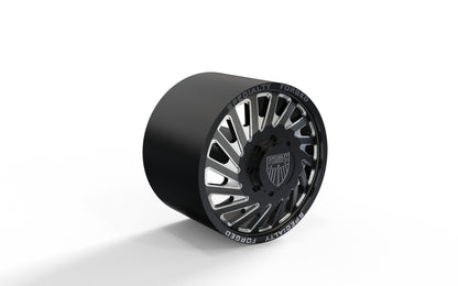 STL FILE FRONT SPECIALITY FORGED D021 DUALLY WHEEL 3D MODEL - ARTISTIT