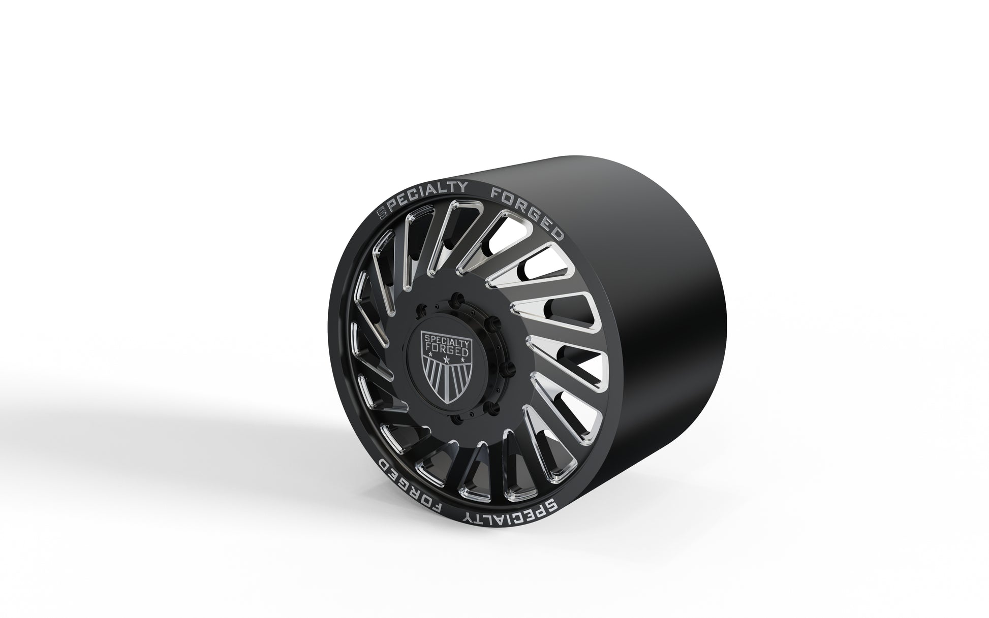 STL FILE FRONT SPECIALITY FORGED D021 DUALLY WHEEL 3D MODEL - ARTISTIT