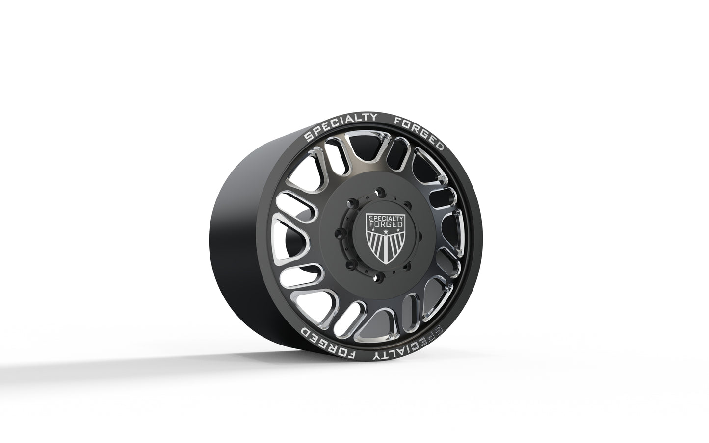 STL FILE FRONT SPECIALITY FORGED D027 DUALLY WHEEL 3D MODEL - ARTISTIT