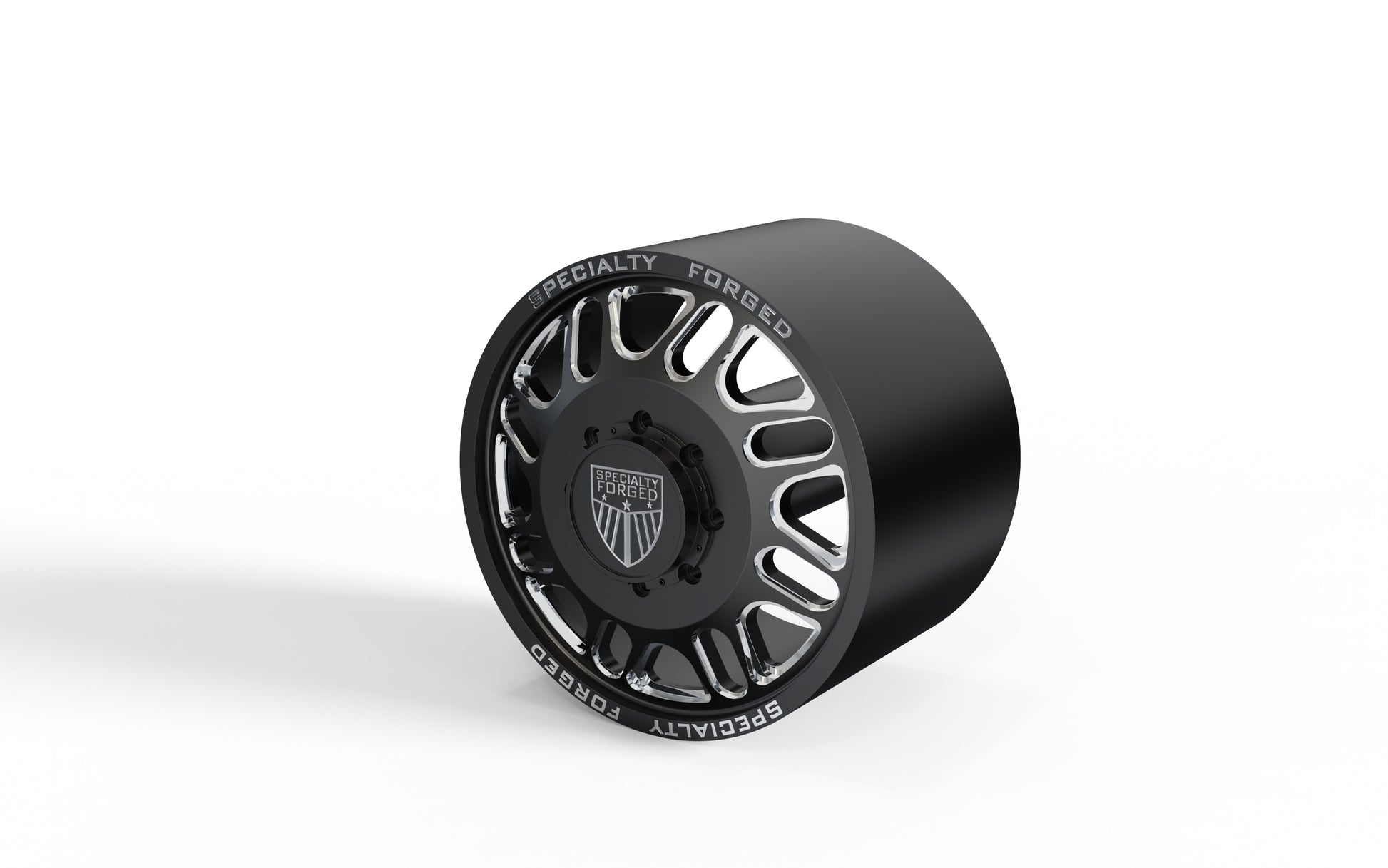 STL FILE FRONT SPECIALITY FORGED D027 DUALLY WHEEL 3D MODEL - ARTISTIT