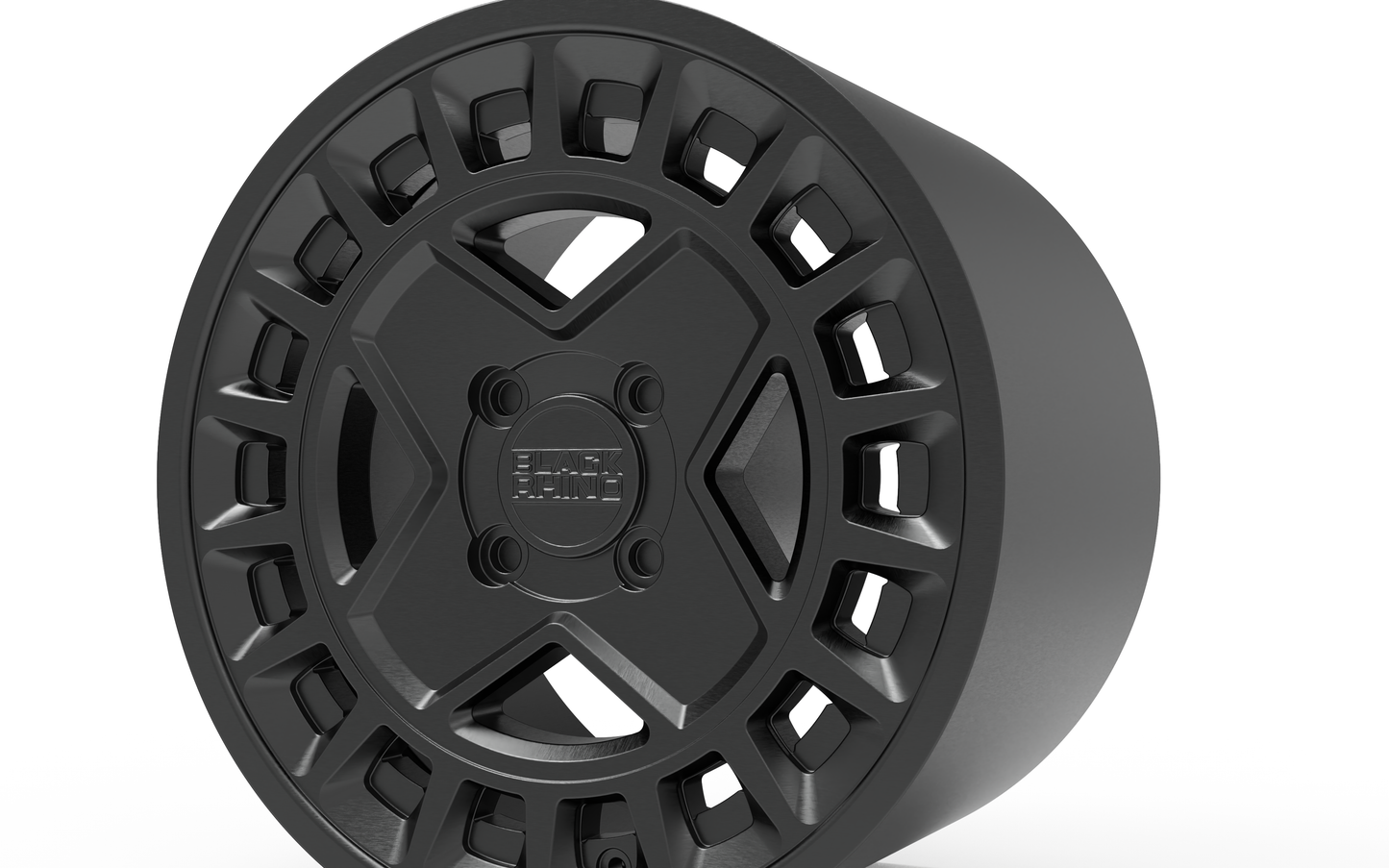 STL FILE BLACK RHINO YORK 4 SPOKES WHEEL 3D MODEL - ARTISTIT