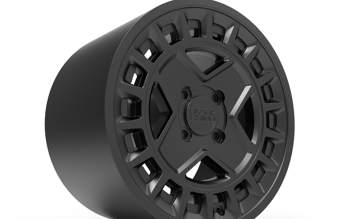 STL FILE BLACK RHINO YORK 4 SPOKES WHEEL 3D MODEL - ARTISTIT