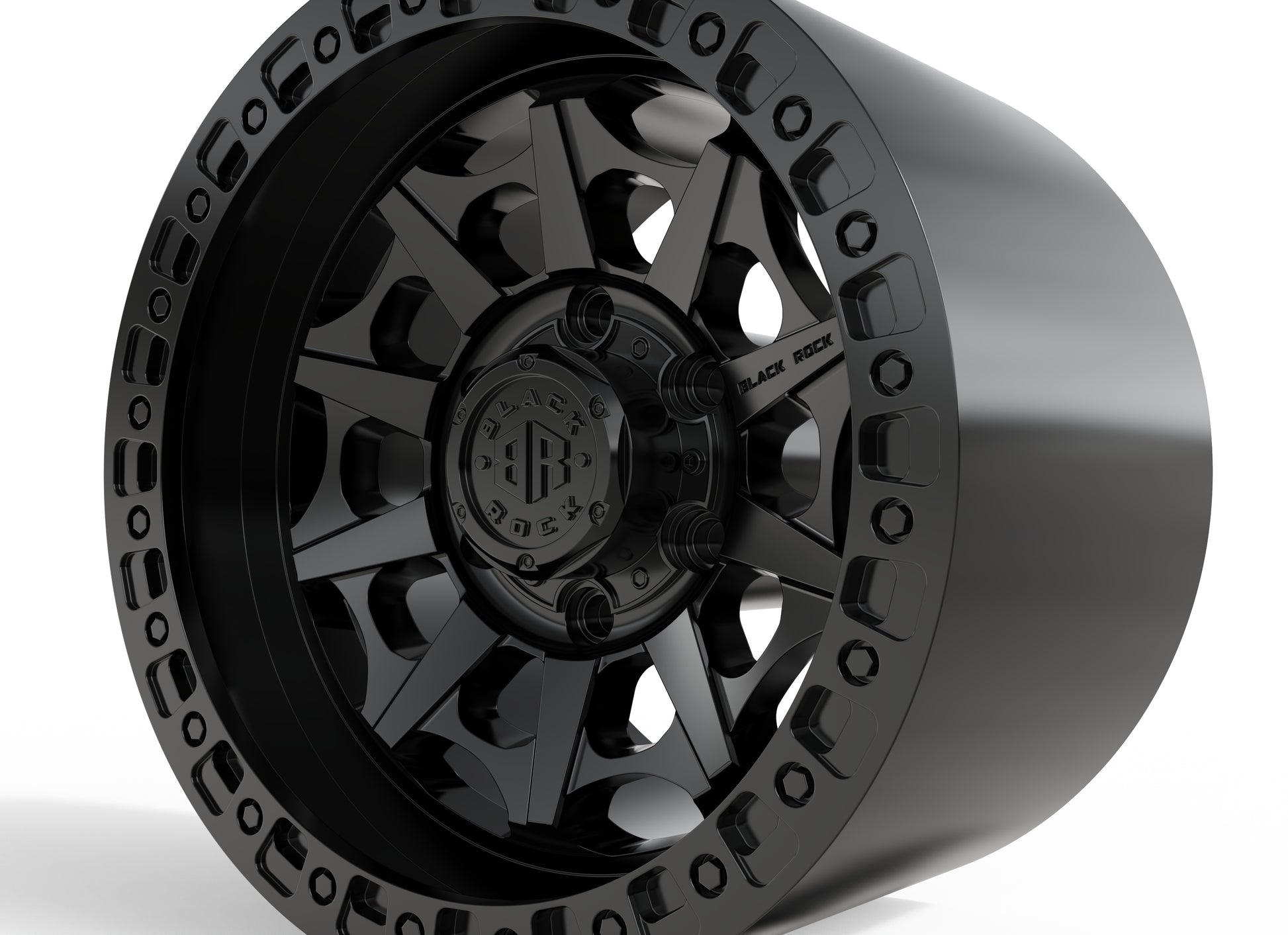 STL FILE BLACK ROCK CAGE WHEEL 3D MODEL - ARTISTIT