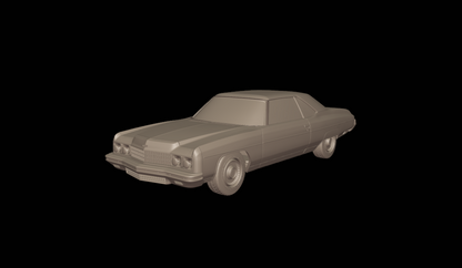 STL FILE chevrolet caprice convertible 1973 3d print model - ARTISTIT