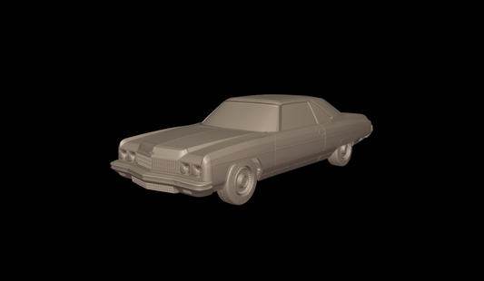 chevrolet caprice convertible 1973 3d print model