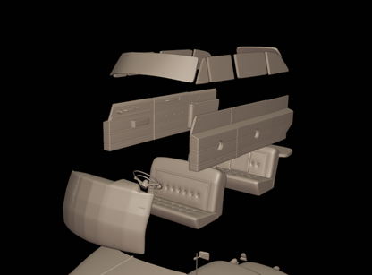 STL FILE Cadillac 75 Fleetwood Limousine 1953 3d print model - ARTISTIT