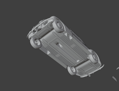 STL FILE Oldsmobile 80 convertible 1939 3d print model - ARTISTIT