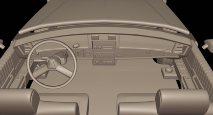 STL FILE chevrolet caprice 1987 3d print model - ARTISTIT