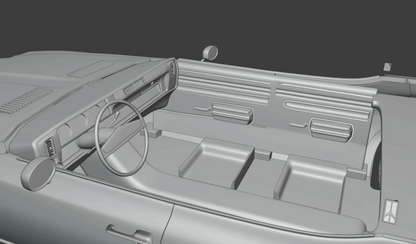 STL FILE 1971 Oldsmobile Cutlass Supreme sedan 3d print model - ARTISTIT