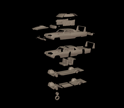 STL FILE custom Buick Electra 225 1968 two doors 3d print model - ARTISTIT