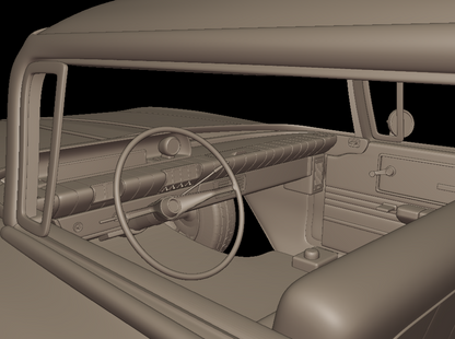 STL FILE Buick LeSabre 1959 four doors 3D PRINT MODEL - ARTISTIT